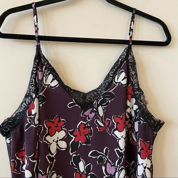 HALOGEN -Floral Lace Trim Camisole - Picture 6 of 12